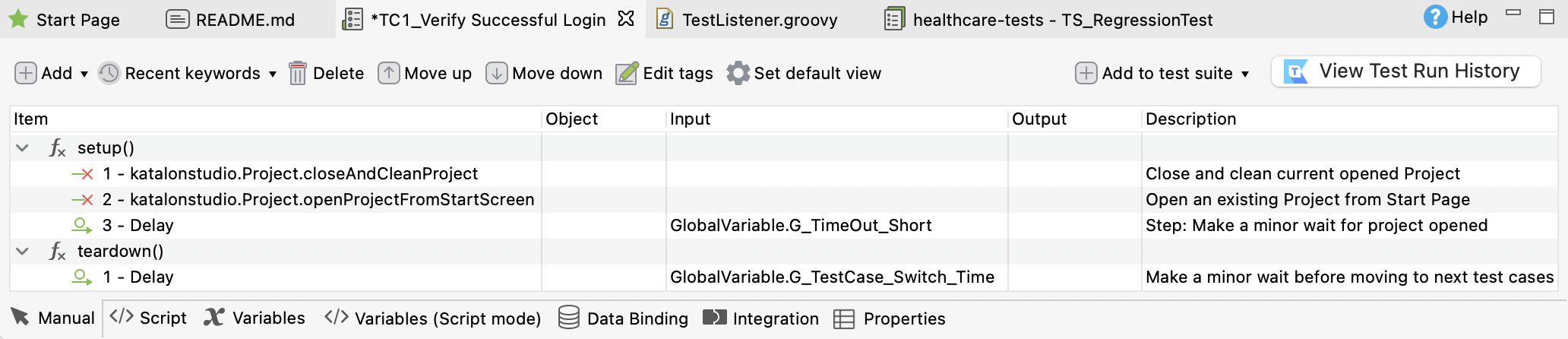 Define method steps