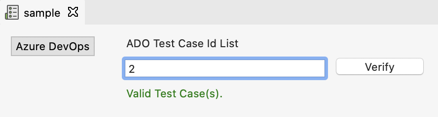 Verify test case ID