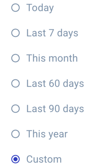 date range